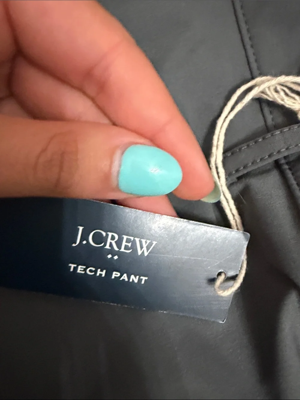 J. Crew Men's Charcoal Stretch Chinos